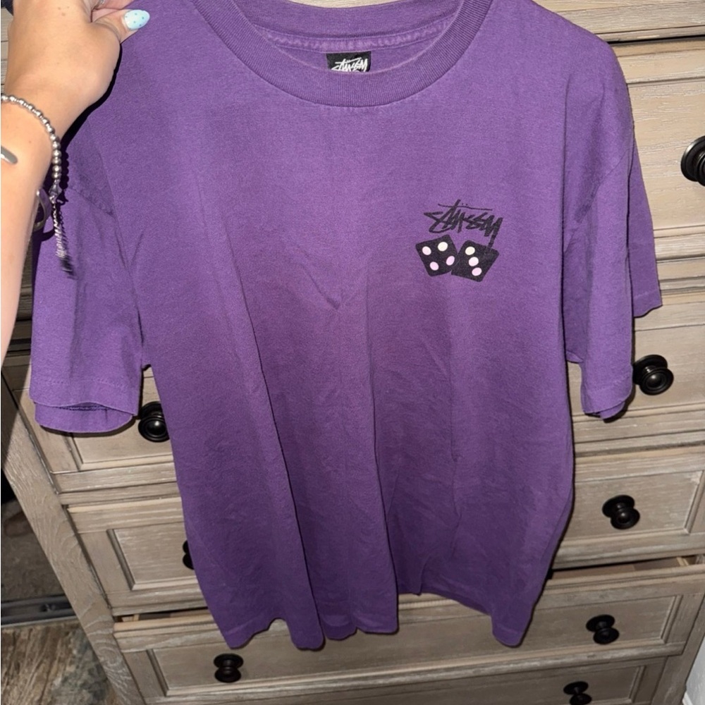 Stussy Purple Dice Graphic Tee